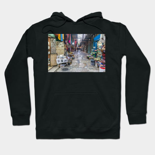 Jerusalem Old City alley Hoodie by TDArtShop